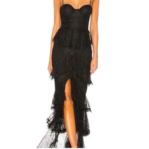 Majorelle Zelda Fitz Gown Black